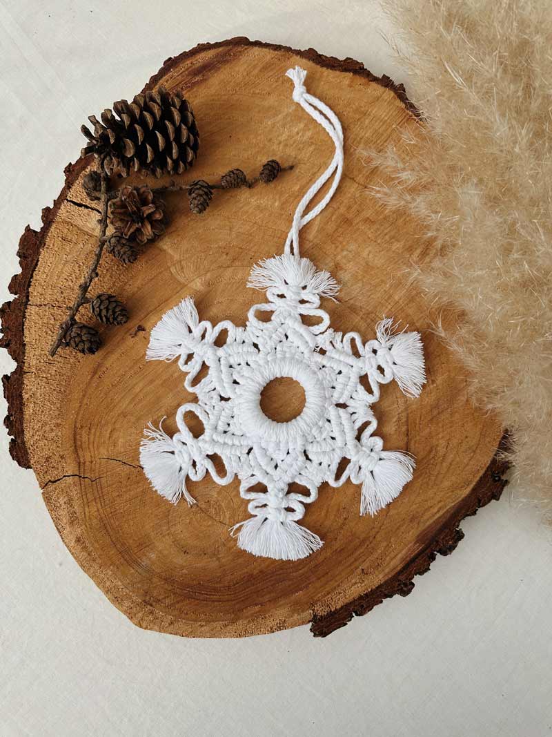 Weihnachtsanhänger große Eisflocke