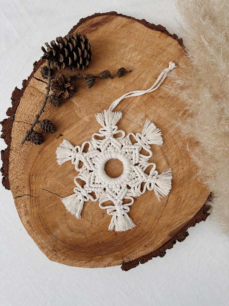 Weihnachtsanhänger große Eisflocke