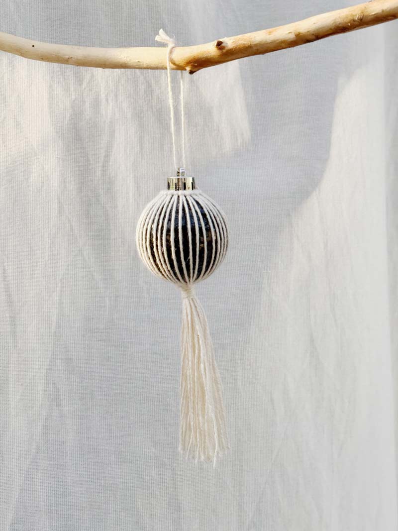 Weihnachtsbaumkugeln Schwarz klein